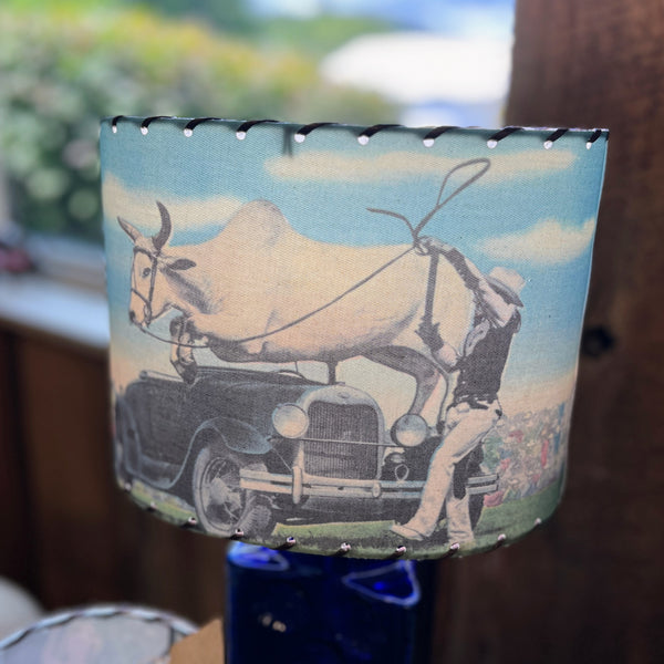 Medium Found Images Oval Handmade Lampshades - Wichita Falls, TX