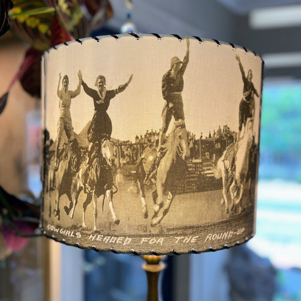 Large Found Images Handmade Lampshades - Wichita Falls, TX