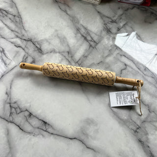 West Virginia State Outline Embossed Rolling Pin