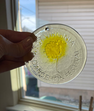 *Limited Edition* WV Dandelion Festival Suncatcher by BLENKO