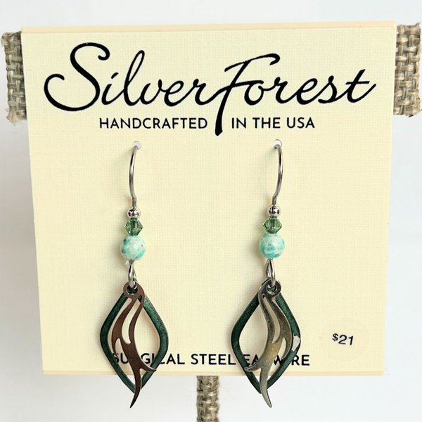 Silver Forest Earrings