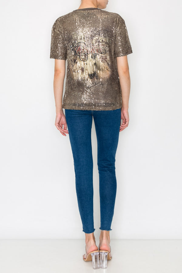 Sequence Top with Rodeo print