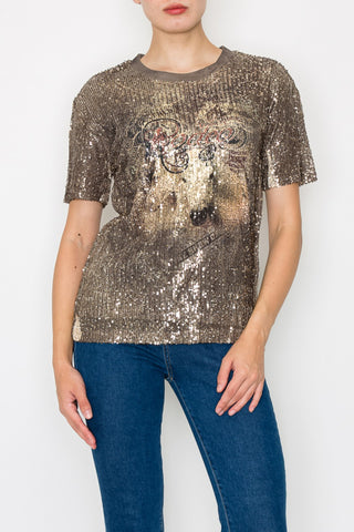 Sequence Top with Rodeo print