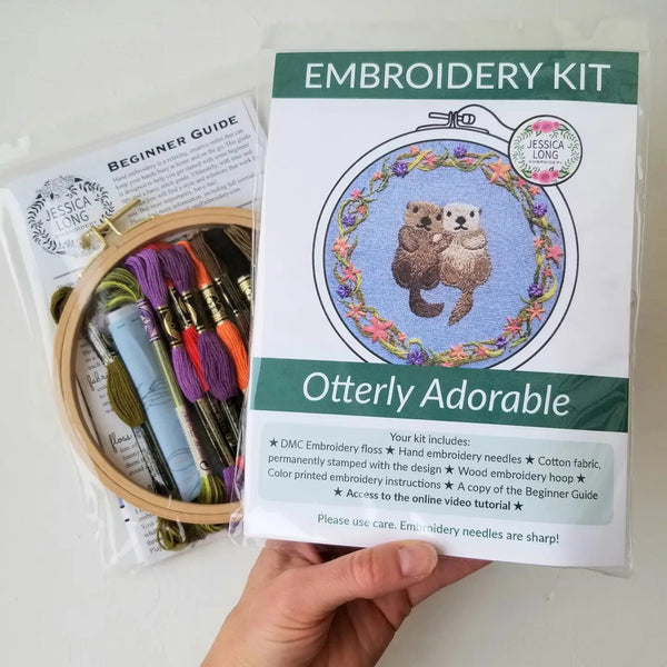 Otterly Adorable Embroidery Kit