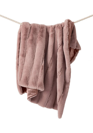 Rosewood Faux Fur Posh Throw