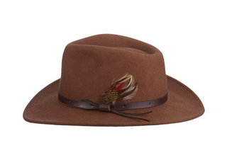 Buy pecan Dakota - Crushable Wool Felt Hat