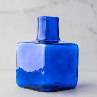 Buy cobalt Blenko - Block Bud Vase