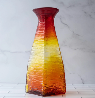 Buy tangerine Blenko - Textured Vase