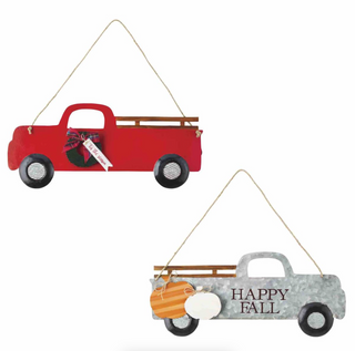 Reversible Fall/Christmas Truck Hanger