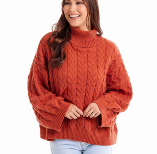 Buy rust Radley Cable Knit Sweater