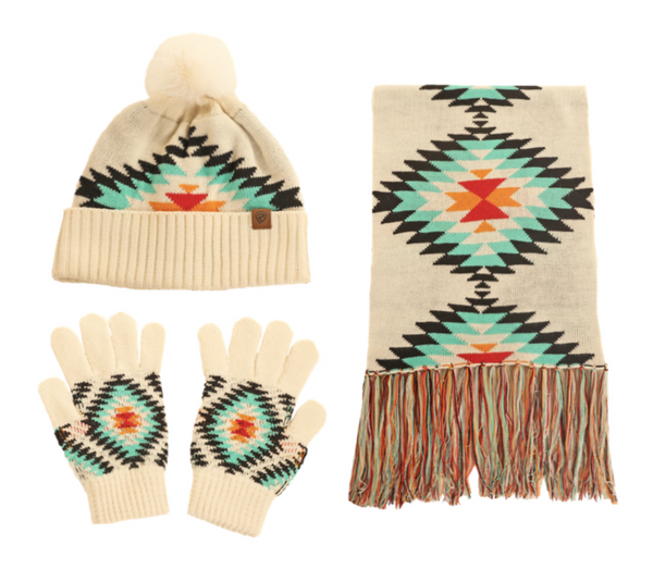 Scarf Gift Set -  Turquoise