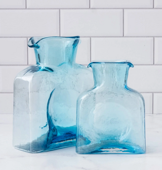 Buy ice-blue Blenko Glass - Water Pitcher