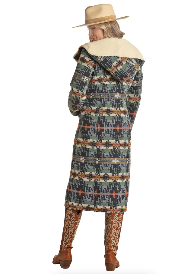 Powder River - Aztec Long Wool Coat