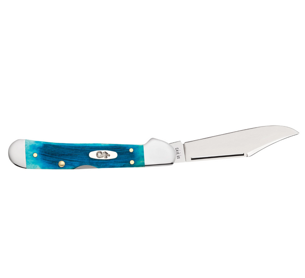 Case® - Sawcut Jig Caribbean Blue Bone Mini CopperLock® #25585