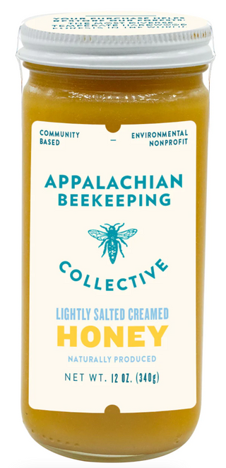 12oz Lightly Salted Creamed Appalachian Honey