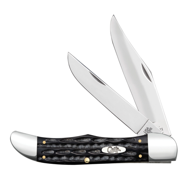 Case® -  Buffalo Horn Jig Large Folding Hunter w/Sheath #65030