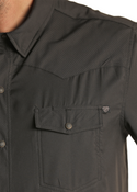 Panhandle Long Sleeve Solid Ripstop Snap Shirt