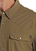 Panhandle Long Sleeve Solid Ripstop Snap Shirt