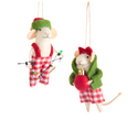 6" Pajama Mice Ornaments
