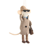 6.5" Dapper Mice Ornament