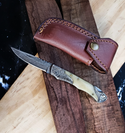Damascus Steel Camel Bone Folding Knife by Titan TC-071