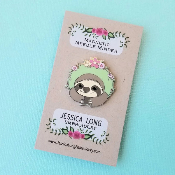 Jessica Long Embroidery Enamel Needle Minders