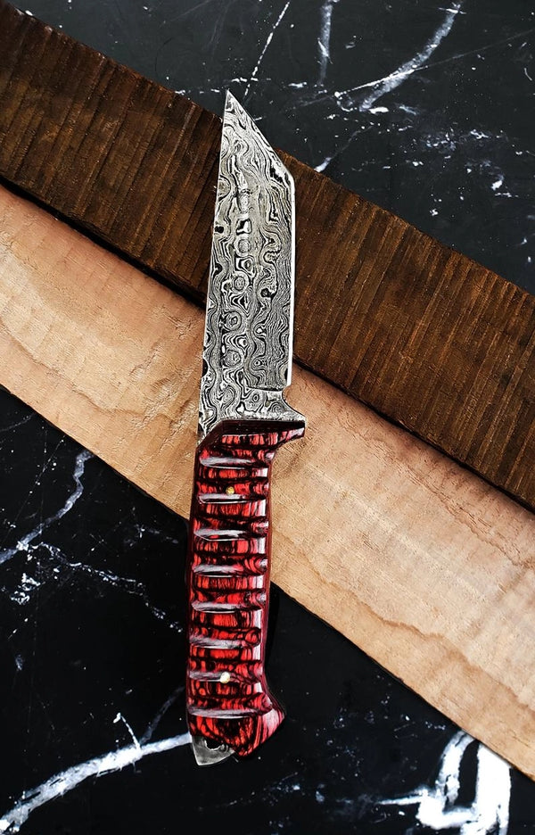 A 2. Titan Diver - Damascus Steel/ Tanto Point/ Edc / Tac
