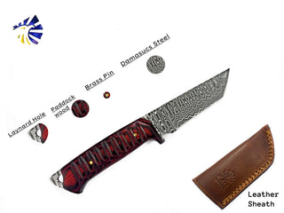 A 2. Titan Diver - Damascus Steel/ Tanto Point/ Edc / Tac