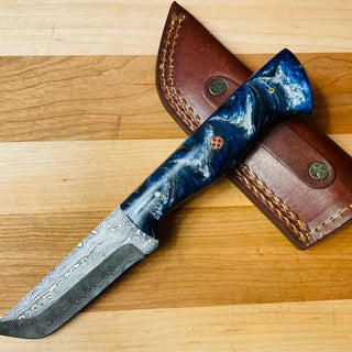 Damascus Utility Tanto Blade By Titan - TK-081