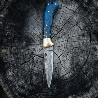Blue Ridge Damascus Folding Knife by Titan TK-433
