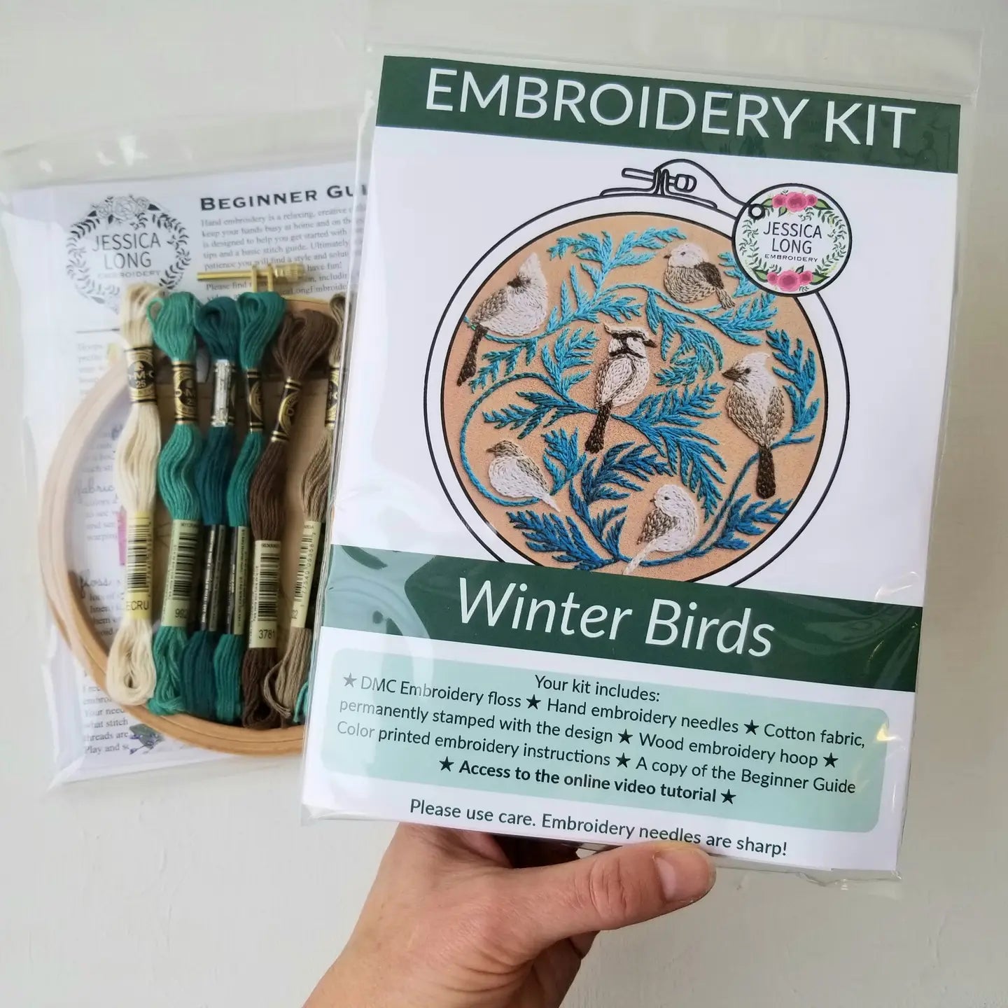 Winter Birds Embroidery Kit | Barnwood Living