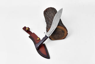 BLACK WALNUT DAMASCUS KUKRI BLADE HANDMADE BY TITAN TD-305