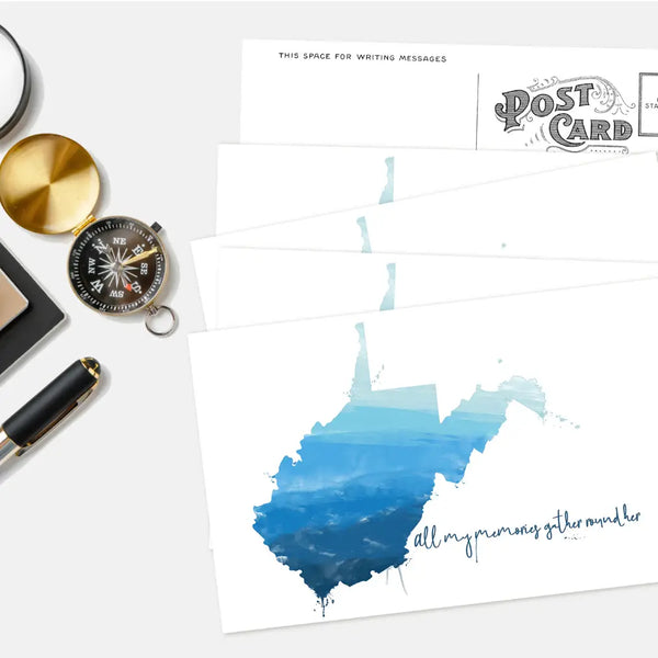 All My Memories West Virginia Postcard