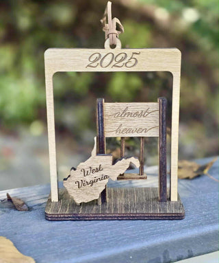 Almost Heaven West Virginia Swing Ornament *2025*