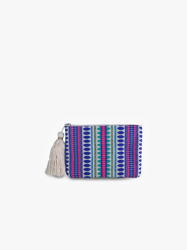 Faith Cotton Pouch – Printed Fringe Everyday Bag