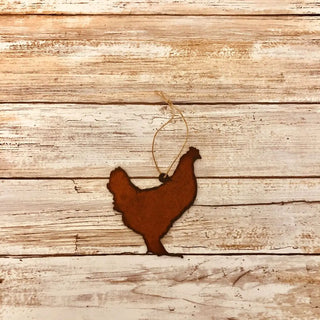 Chicken Farm Rustic Ornament