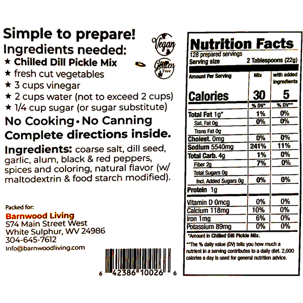 Chilled Dill Pickle Mix
