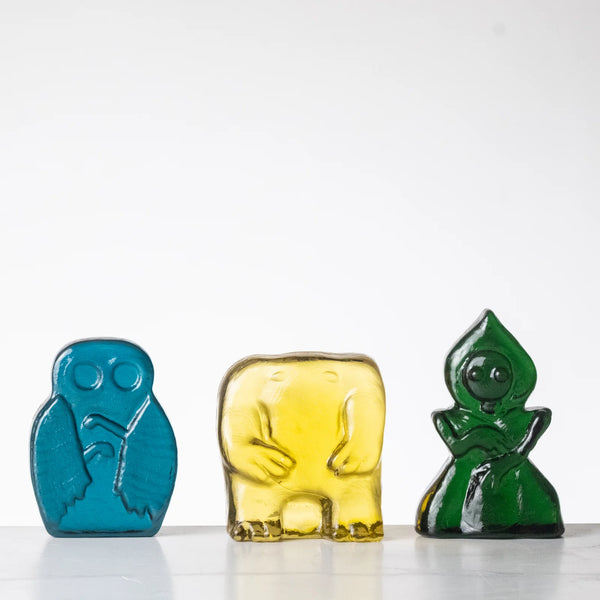 Blenko Glass Mothman Cryptid Critter - Fig