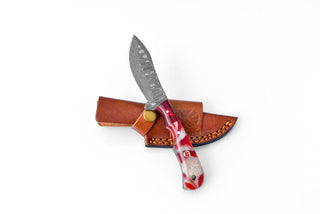 The Rose Fusion Damascus Steel Utility Knife TK-096