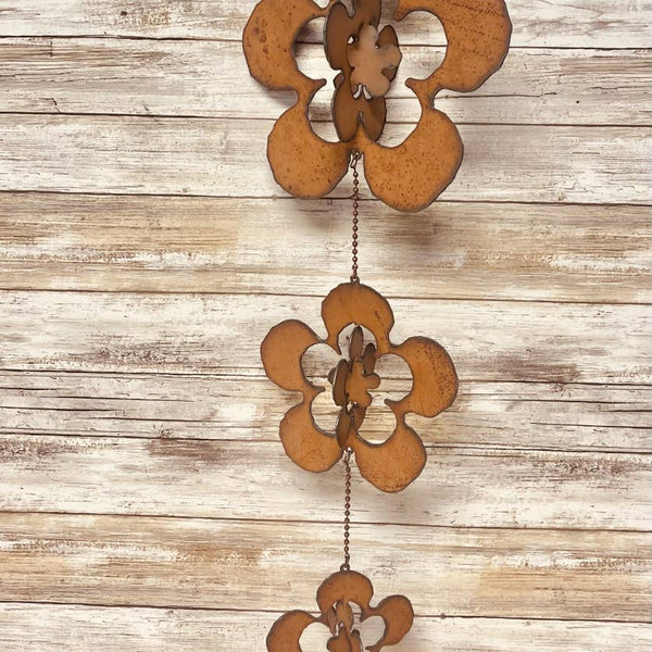 Fun Flower Triple Mobile Rustic Garden Decor