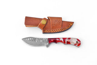 The Rose Fusion Damascus Steel Utility Knife TK-096