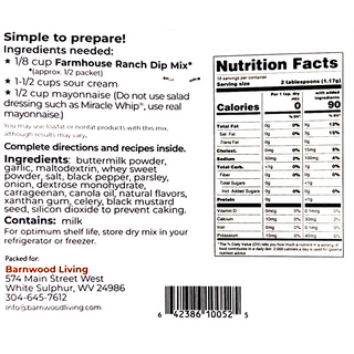 Farmhouse Ranch Dip Mix