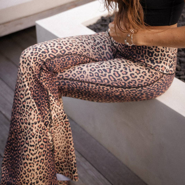 Golden Cat Crop Bell Bottoms