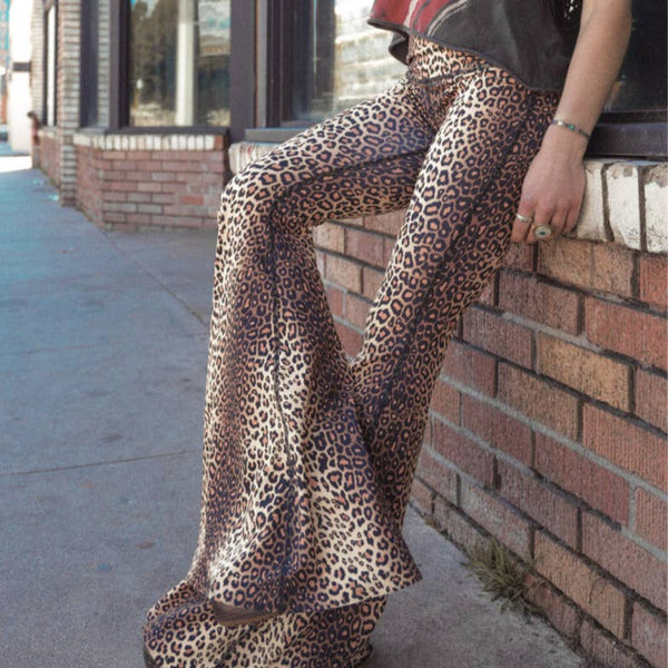Golden Cat Crop Bell Bottoms