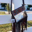 Hand Tooled Clear Purse Crossbody - Concert / Game Day / Stadium Bag