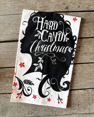 Junk Gypsy Hard Candy Christmas Tea Towel