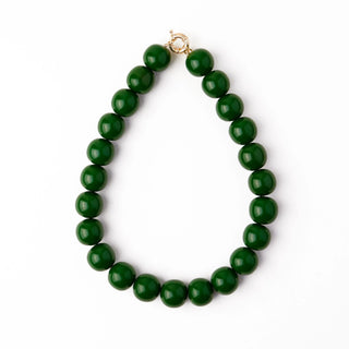 Buy green Ink + Alloy Iris Large Resin Bead Necklace