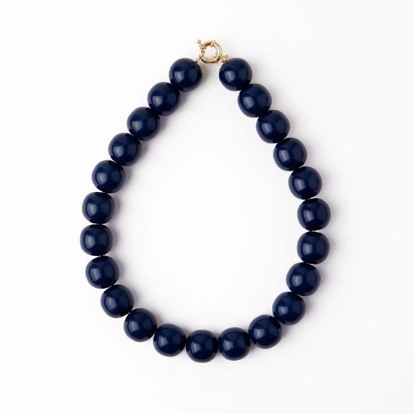 Ink + Alloy Iris Large Resin Bead Necklace
