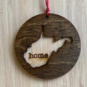 West Virginia Wooden Ornament