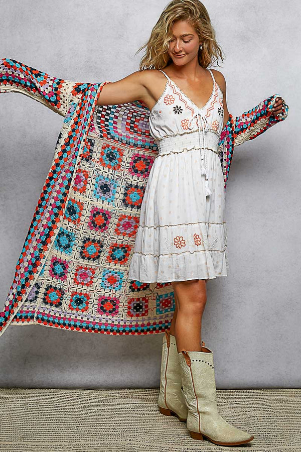 Long Sleeve Crochet Cardigan